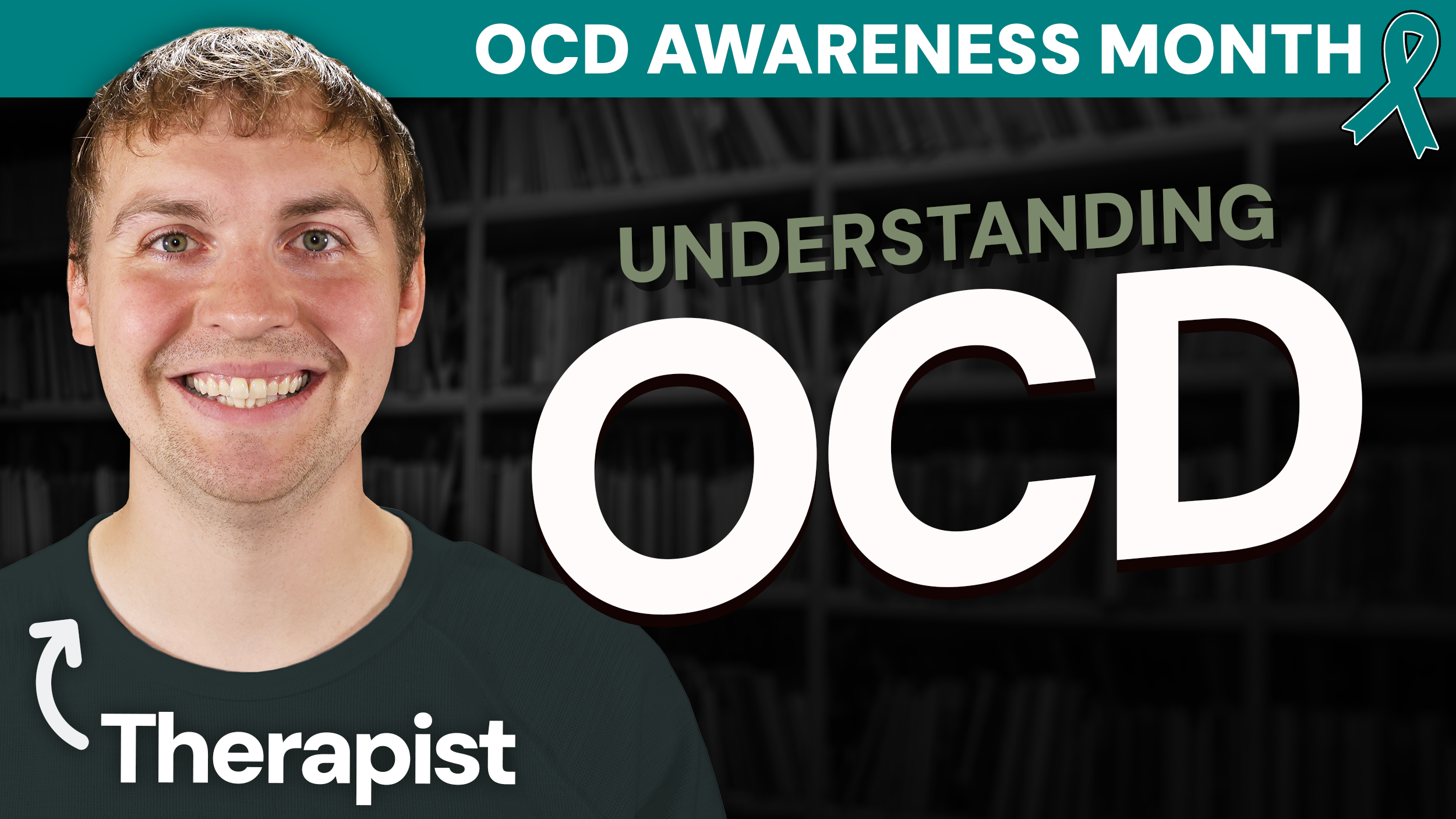 Video thumbnail showing featuring Keegan, a therapist, with text that says Understanding OCD