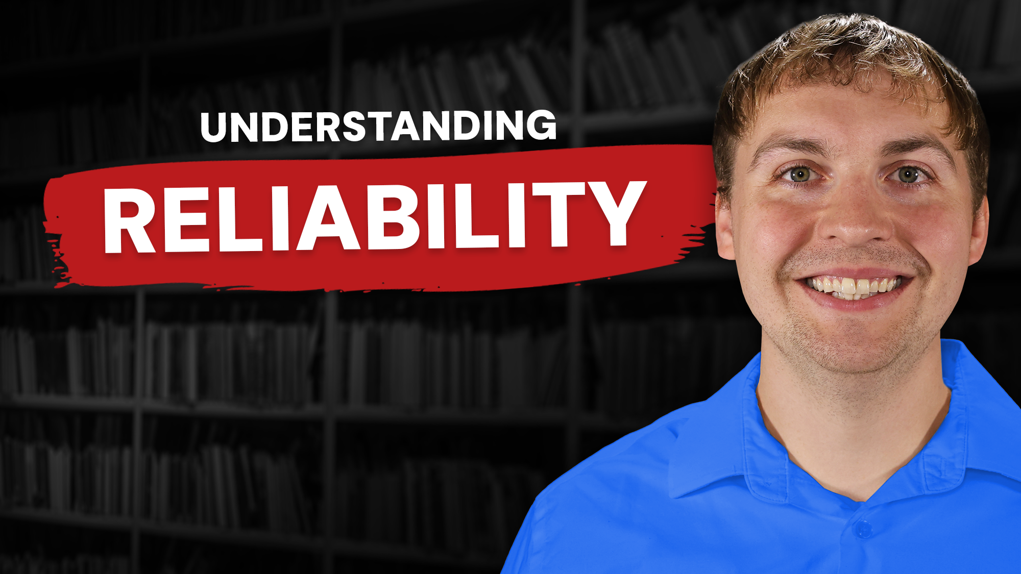 Video thumbnail showing featuring Keegan, a therapist, with text that says Understanding Reliability.