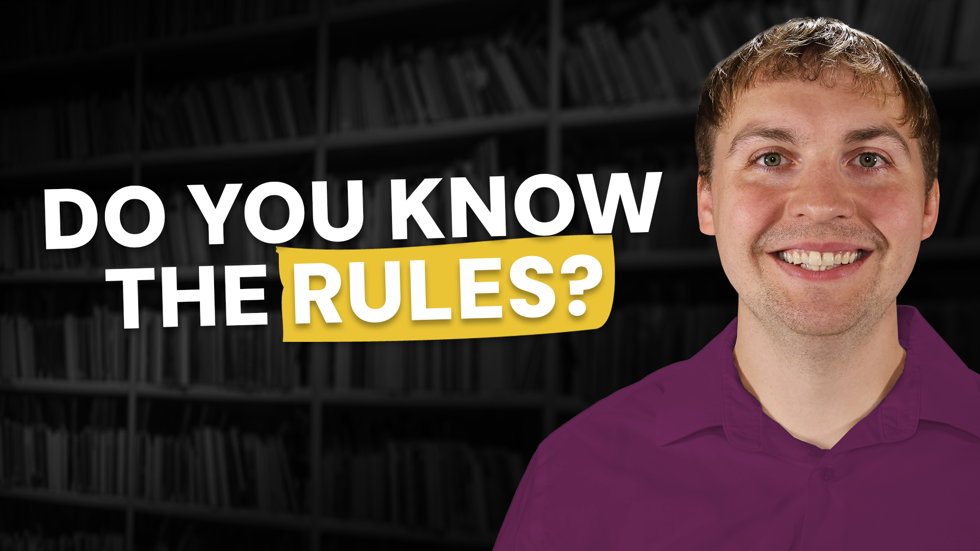 Video thumbnail showing featuring Keegan, a therapist, with text that says Do you know the Rules?