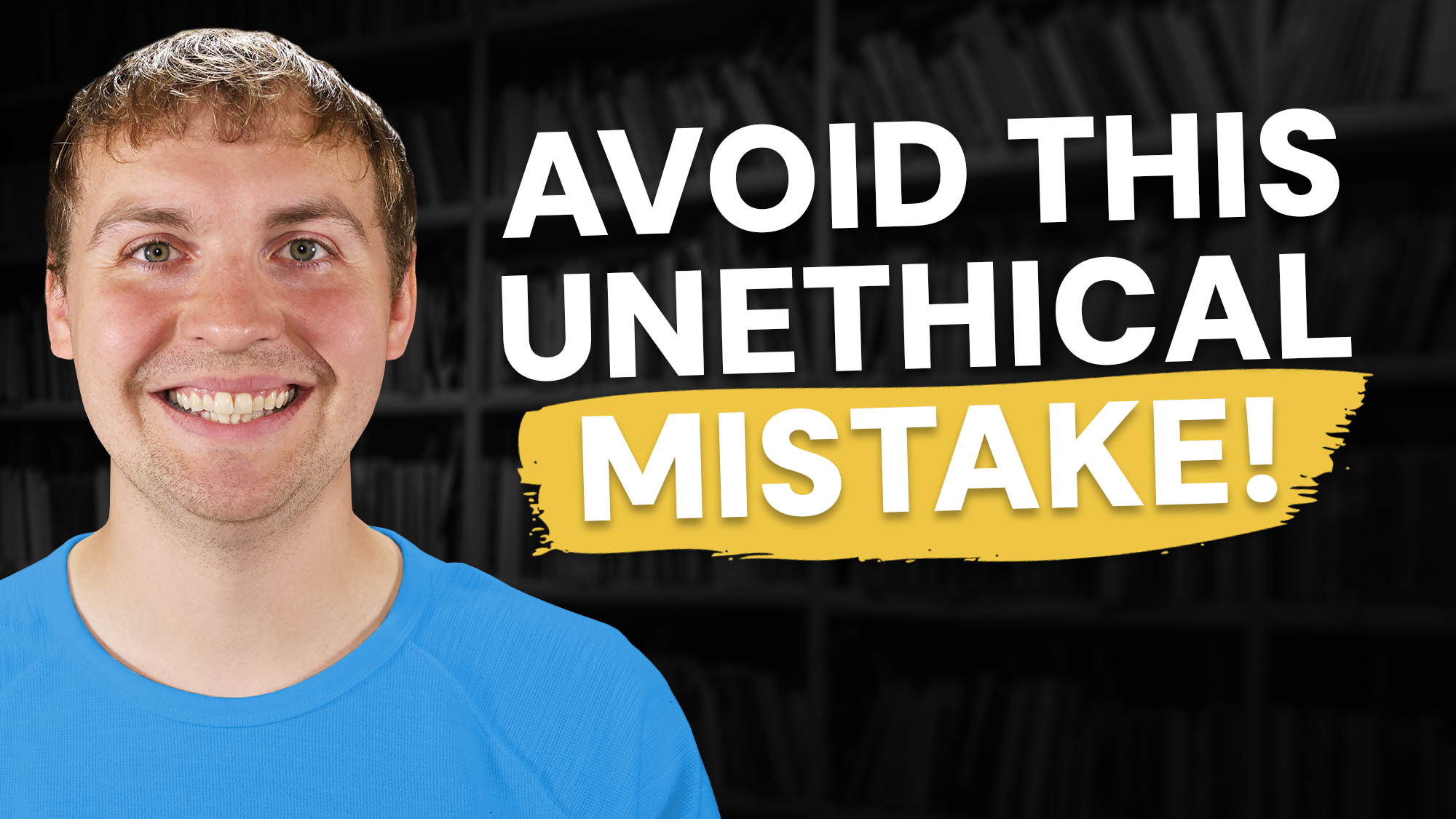 Video thumbnail showing featuring Keegan, a therapist, with text that says Avoid This Unethical Mistake