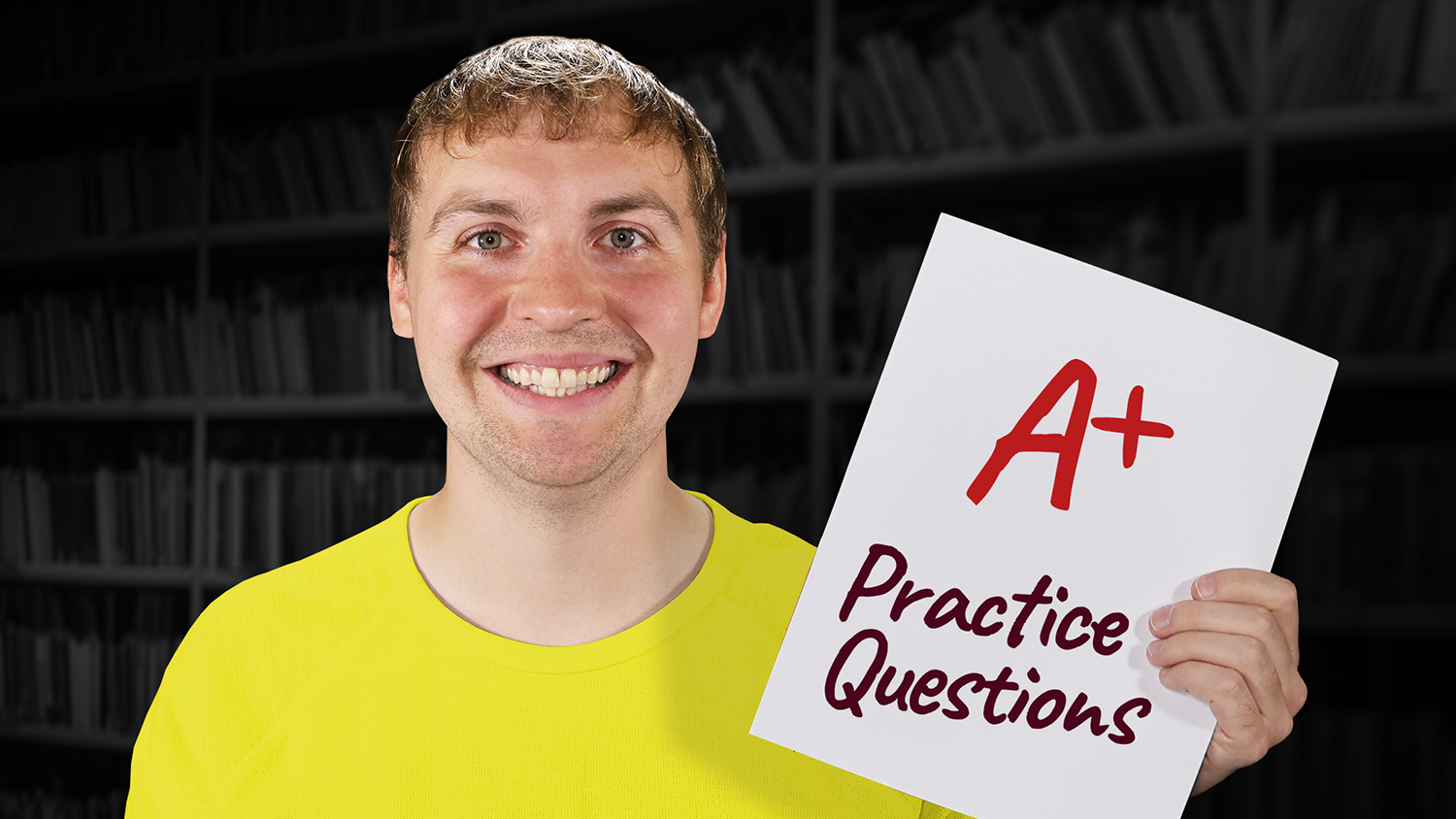Video thumbnail showing featuring Keegan, a therapist, with text that says A plus Practice Questions
